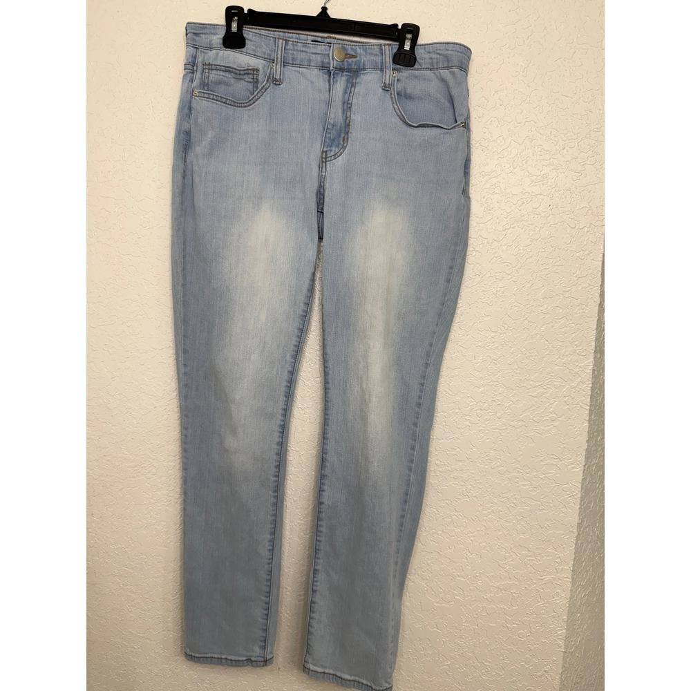 Fashion Nova Men Light Wash Slim Straight‎ Denim Jeans Size 34 MPDSS1